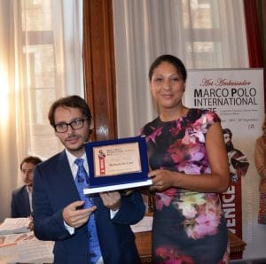 Michaela de Luxe mit dem International Award Ambassador Marco Polo of Art Venedig